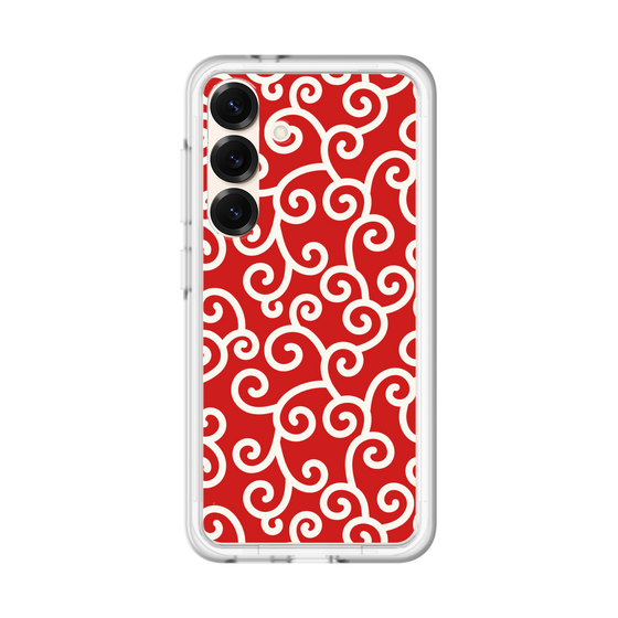 スリムプロテクションプレミアムケース［ 唐草模様 - Red ］