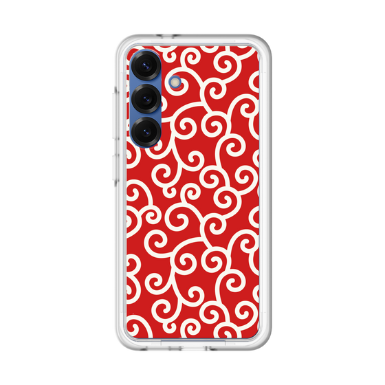 スリムプロテクションプレミアムケース［ 唐草模様 - Red ］