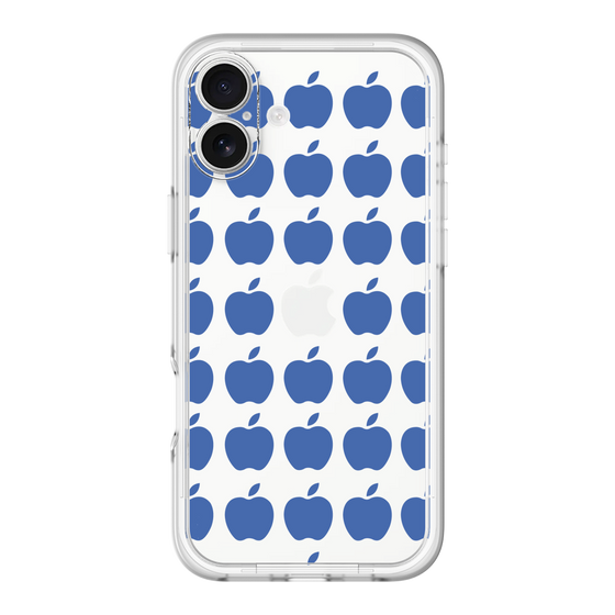 スリムプロテクションプレミアムケース［ Apple - Blue ］