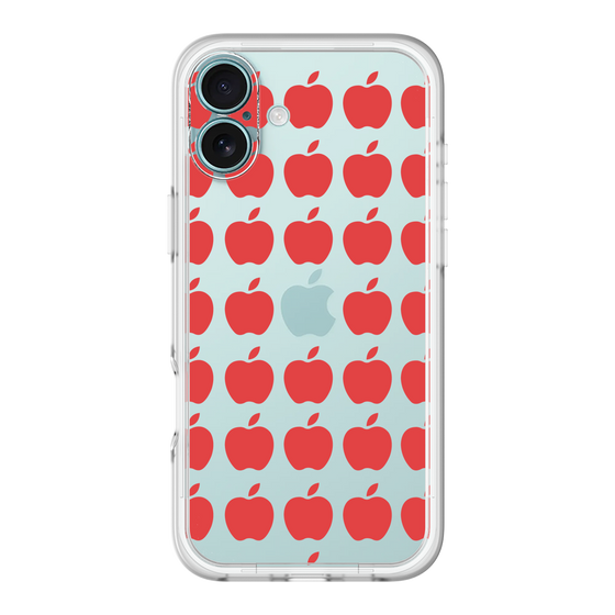 スリムプロテクションプレミアムケース［ Apple - Red ］