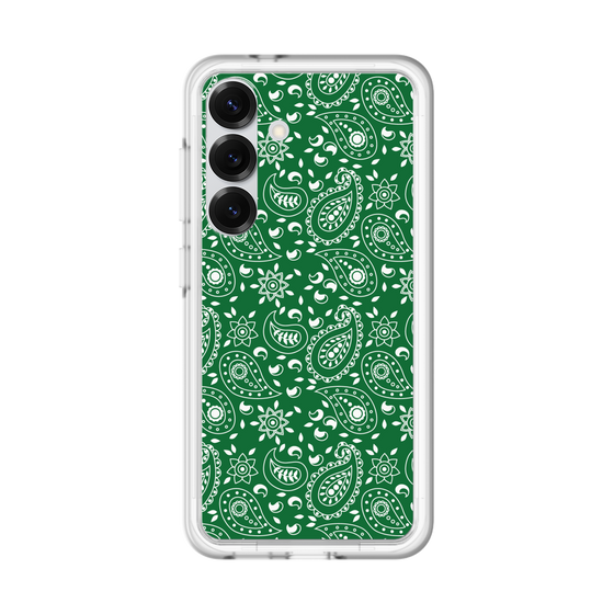 スリムプロテクションプレミアムケース［ ペイズリー - Green ］