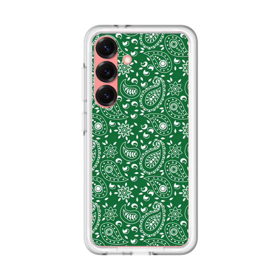 スリムプロテクションプレミアムケース［ ペイズリー - Green ］