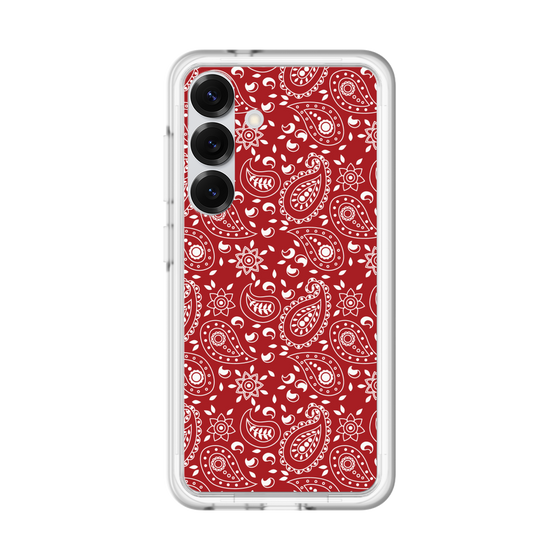 スリムプロテクションプレミアムケース［ ペイズリー - Red ］