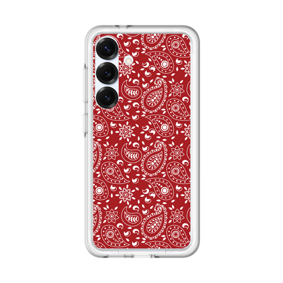 スリムプロテクションプレミアムケース［ ペイズリー - Red ］