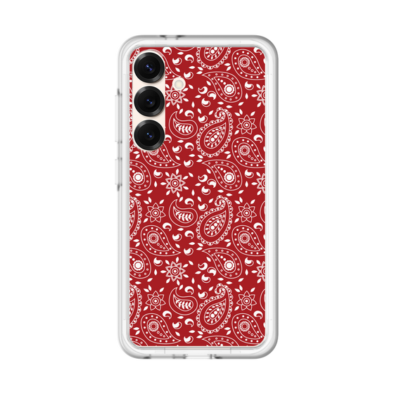 スリムプロテクションプレミアムケース［ ペイズリー - Red ］