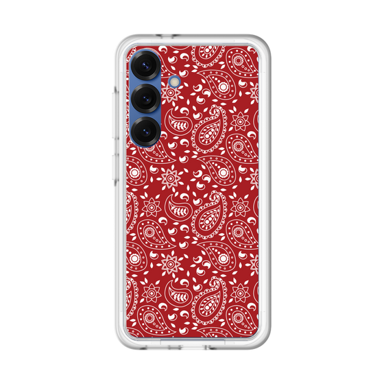 スリムプロテクションプレミアムケース［ ペイズリー - Red ］