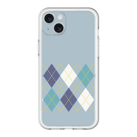 スリムプロテクションプレミアムケース［ Nordic Argyle - Blue ］