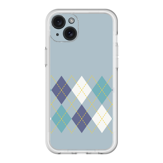 スリムプロテクションプレミアムケース［ Nordic Argyle - Blue ］