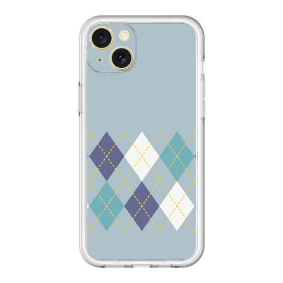 スリムプロテクションプレミアムケース［ Nordic Argyle - Blue ］