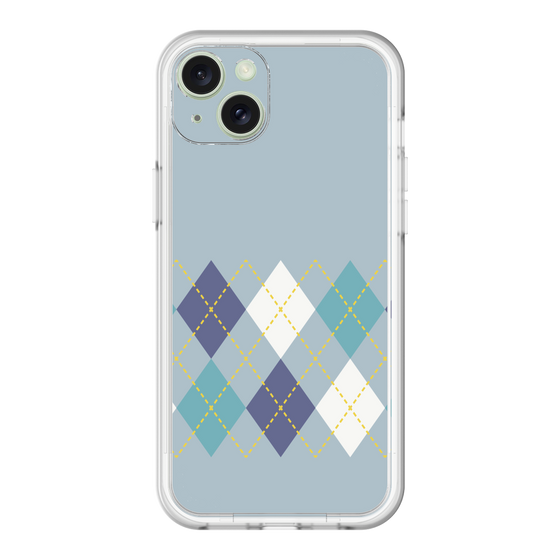 スリムプロテクションプレミアムケース［ Nordic Argyle - Blue ］