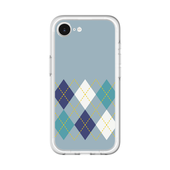 スリムプロテクションプレミアムケース［ Nordic Argyle - Blue ］