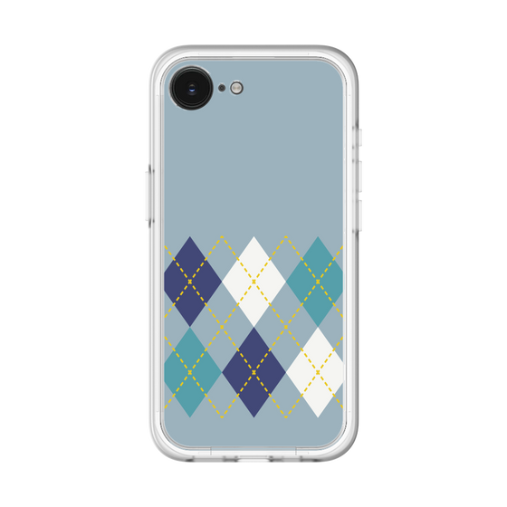 スリムプロテクションプレミアムケース［ Nordic Argyle - Blue ］