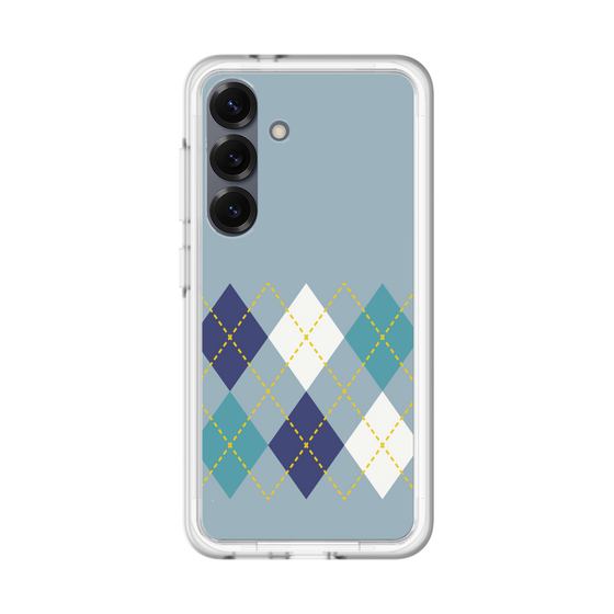 スリムプロテクションプレミアムケース［ Nordic Argyle - Blue ］