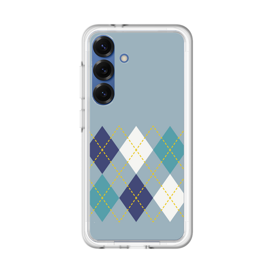 スリムプロテクションプレミアムケース［ Nordic Argyle - Blue ］