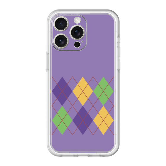 スリムプロテクションプレミアムケース［ Nordic Argyle - Purple ］