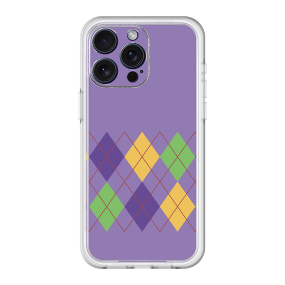 スリムプロテクションプレミアムケース［ Nordic Argyle - Purple ］