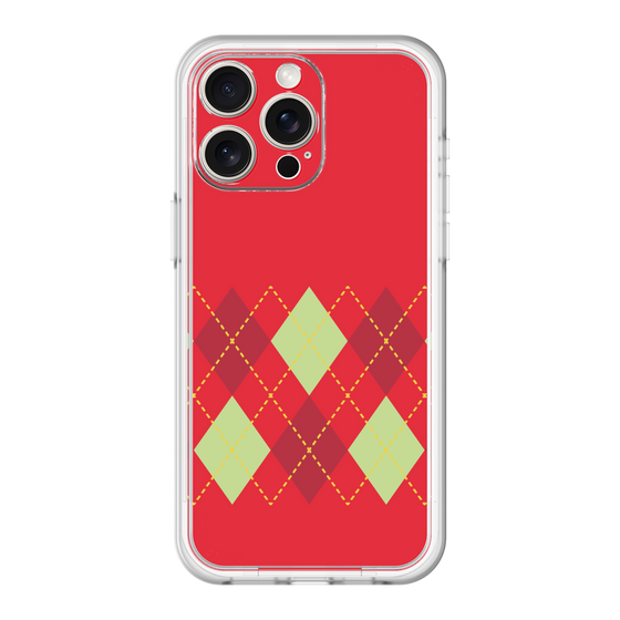 スリムプロテクションプレミアムケース［ Nordic Argyle - Red ］