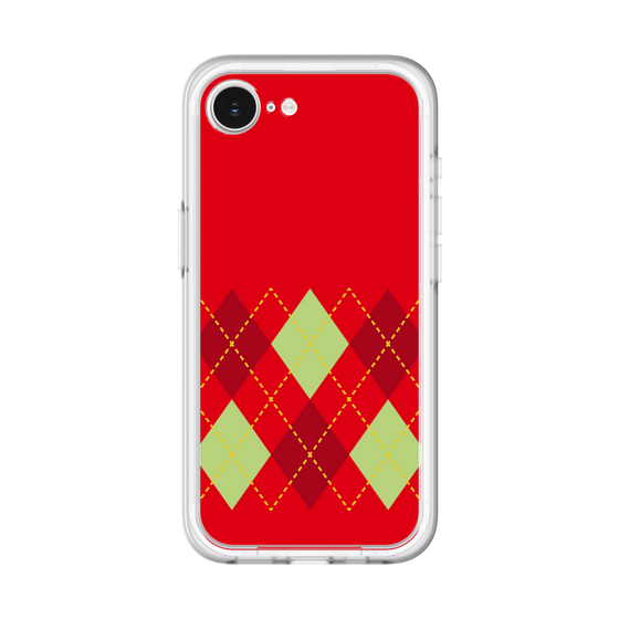 スリムプロテクションプレミアムケース［ Nordic Argyle - Red ］