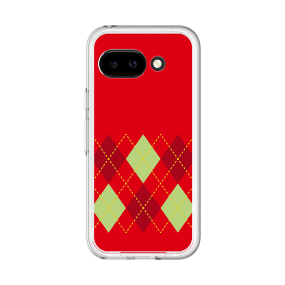 スリムプロテクションプレミアムケース［ Nordic Argyle - Red ］