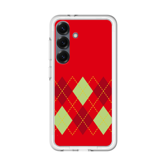 スリムプロテクションプレミアムケース［ Nordic Argyle - Red ］