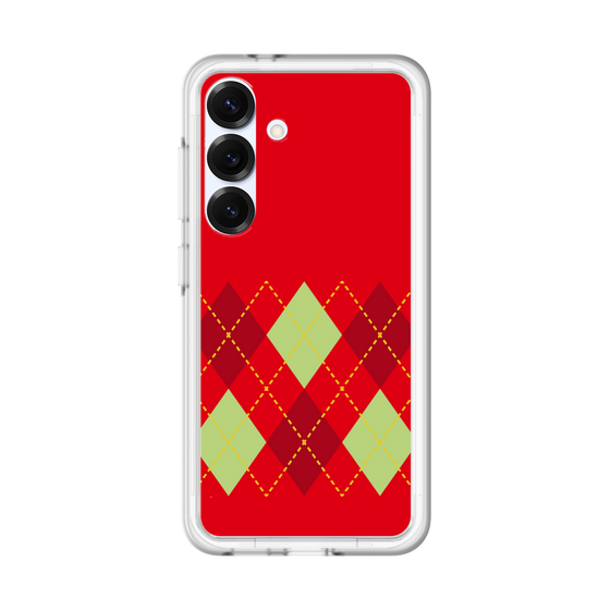 スリムプロテクションプレミアムケース［ Nordic Argyle - Red ］