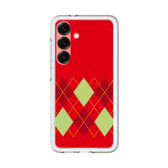 スリムプロテクションプレミアムケース［ Nordic Argyle - Red ］