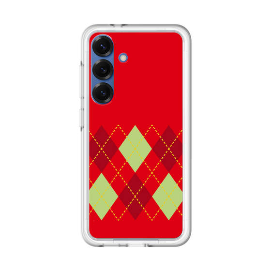 スリムプロテクションプレミアムケース［ Nordic Argyle - Red ］