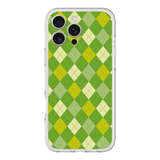 スリムプロテクションプレミアムケース［ Argyle - Green ］