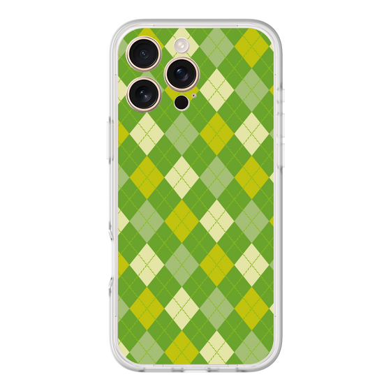 スリムプロテクションプレミアムケース［ Argyle - Green ］