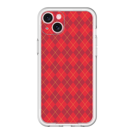 スリムプロテクションプレミアムケース［ Argyle - Red ］