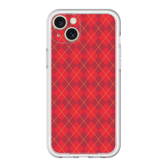 スリムプロテクションプレミアムケース［ Argyle - Red ］