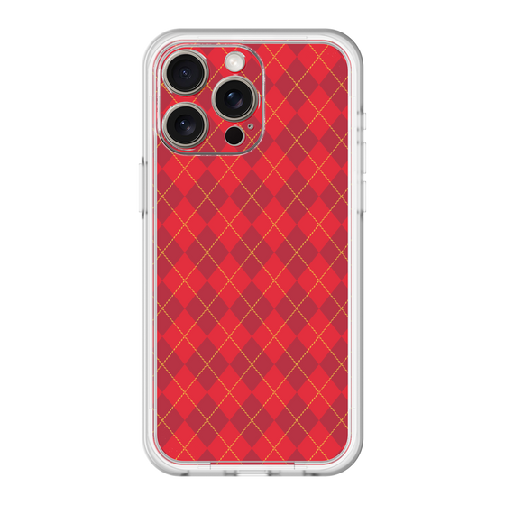 スリムプロテクションプレミアムケース［ Argyle - Red ］