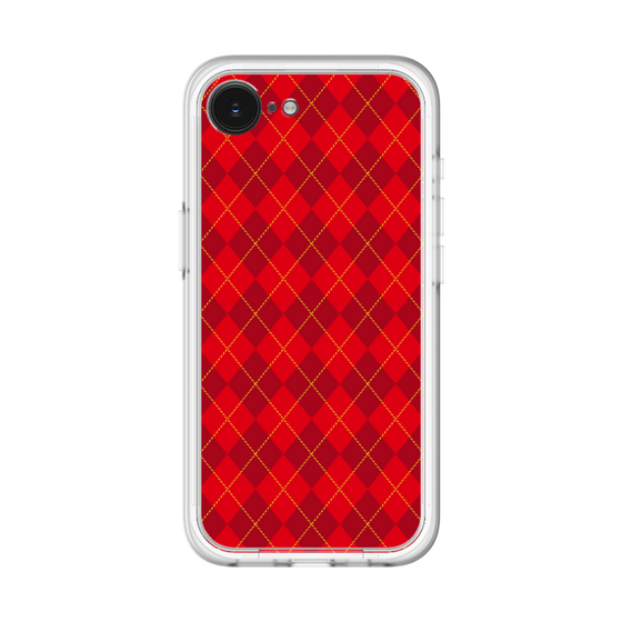 スリムプロテクションプレミアムケース［ Argyle - Red ］