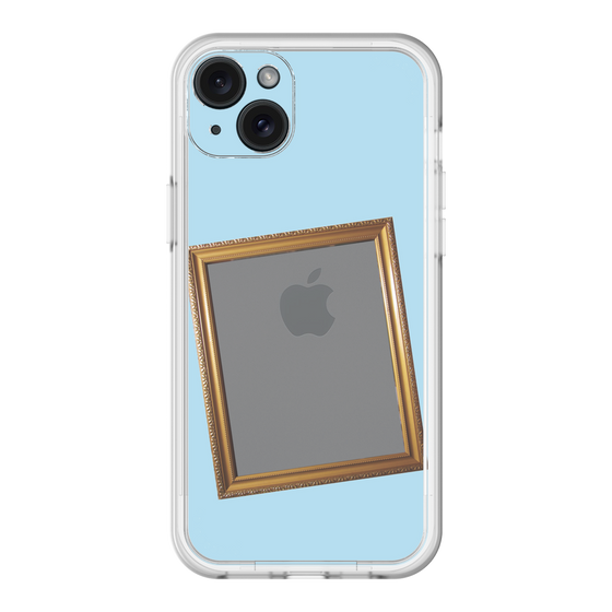 スリムプロテクションプレミアムケース［ Photo Frame - Light Blue ］