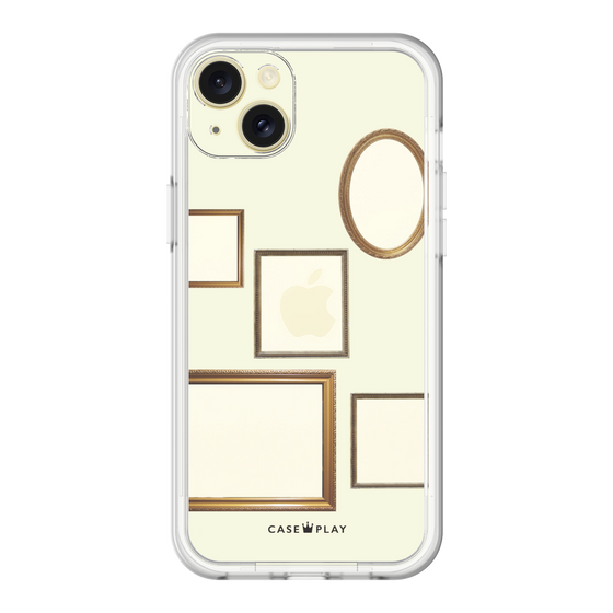 スリムプロテクションプレミアムケース［ Photo Frames - Ivory ］
