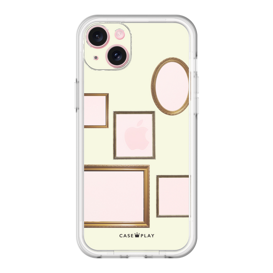 スリムプロテクションプレミアムケース［ Photo Frames - Ivory ］