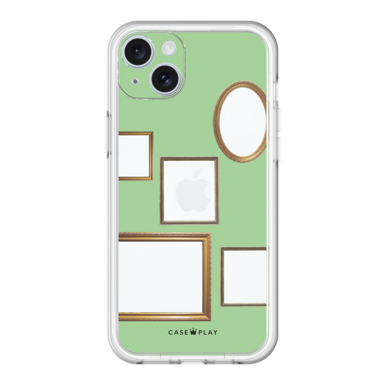 スリムプロテクションプレミアムケース［ Photo Frames - Light Green ］