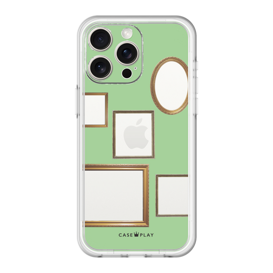 スリムプロテクションプレミアムケース［ Photo Frames - Light Green ］