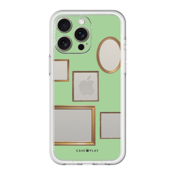 スリムプロテクションプレミアムケース［ Photo Frames - Light Green ］
