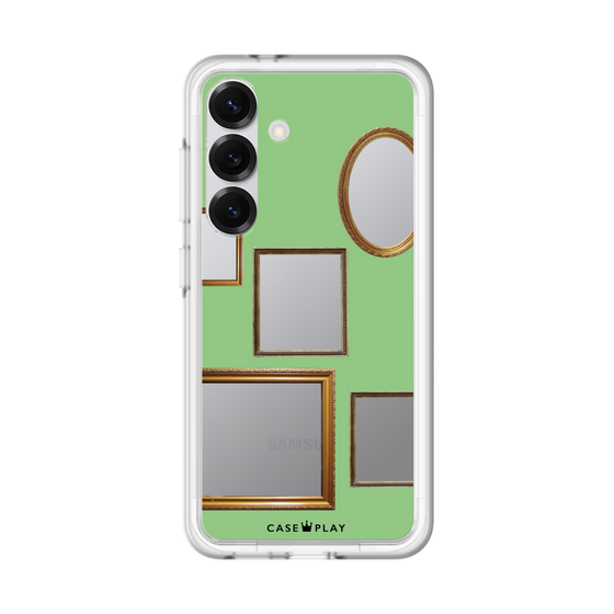 スリムプロテクションプレミアムケース［ Photo Frames - Light Green ］