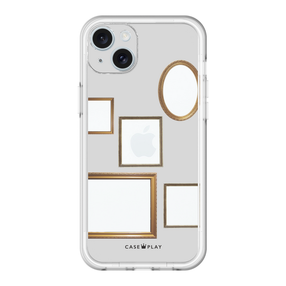 スリムプロテクションプレミアムケース［ Photo Frames - Light Gray ］