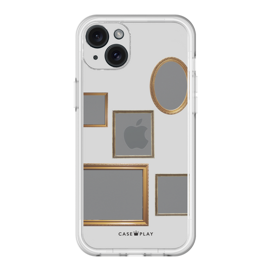 スリムプロテクションプレミアムケース［ Photo Frames - Light Gray ］