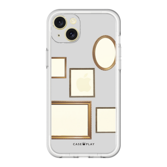 スリムプロテクションプレミアムケース［ Photo Frames - Light Gray ］