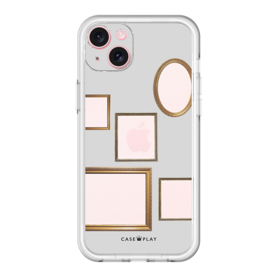 スリムプロテクションプレミアムケース［ Photo Frames - Light Gray ］