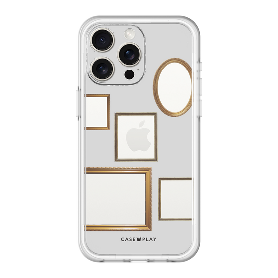 スリムプロテクションプレミアムケース［ Photo Frames - Light Gray ］