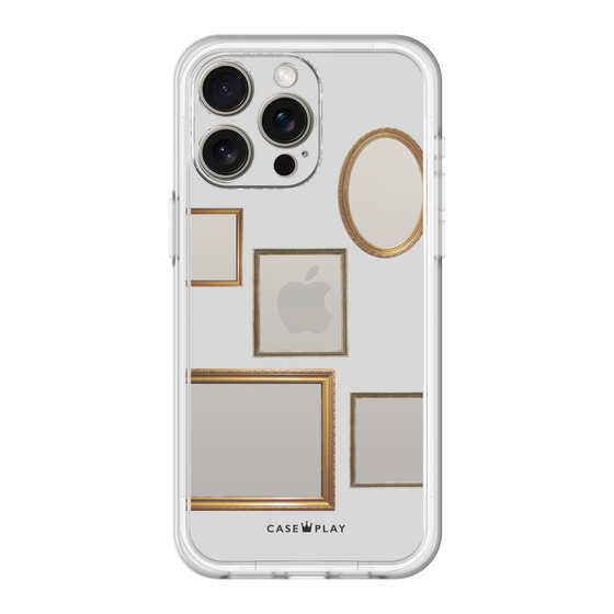 スリムプロテクションプレミアムケース［ Photo Frames - Light Gray ］