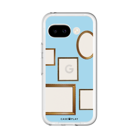 スリムプロテクションプレミアムケース［ Photo Frames - Light Blue ］