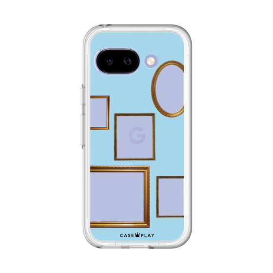 スリムプロテクションプレミアムケース［ Photo Frames - Light Blue ］