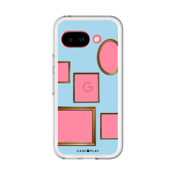 スリムプロテクションプレミアムケース［ Photo Frames - Light Blue ］