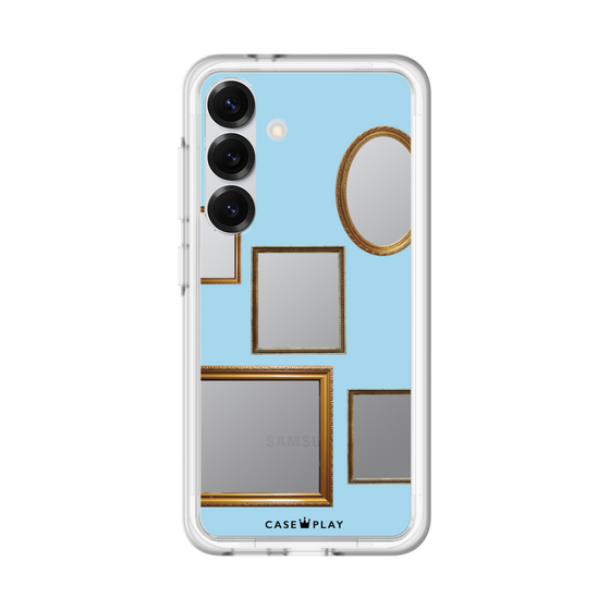 スリムプロテクションプレミアムケース［ Photo Frames - Light Blue ］